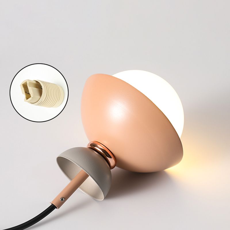 Style minimaliste moderne Global Down Lighting Pendant Metal Metal 1 Plafond suspendu éclairage pour chambre à coucher