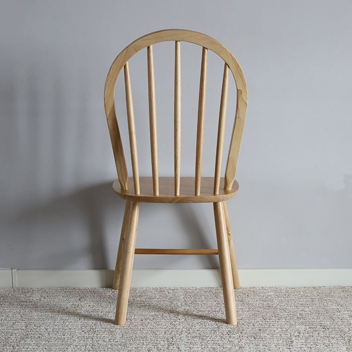 Nordic Style Solid Wood Dining Room Chair Windsor Back Side Chair for Home Use