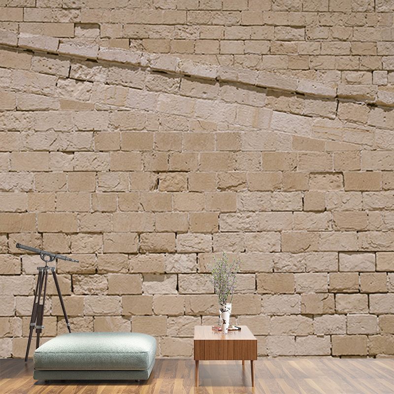Bedroom Decoration Industrial Brick Wall Wall Mural, Personalized Size