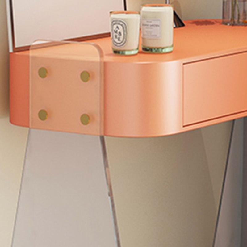 Contemporary Vanity Set with 1 Storage Drawer Wooden Make-up Vanity
