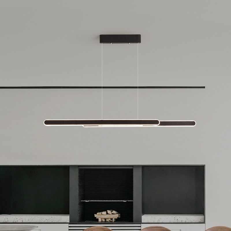 Linearinselanhänger führte die nordische moderne Deckenpendelleuchte für Büro
