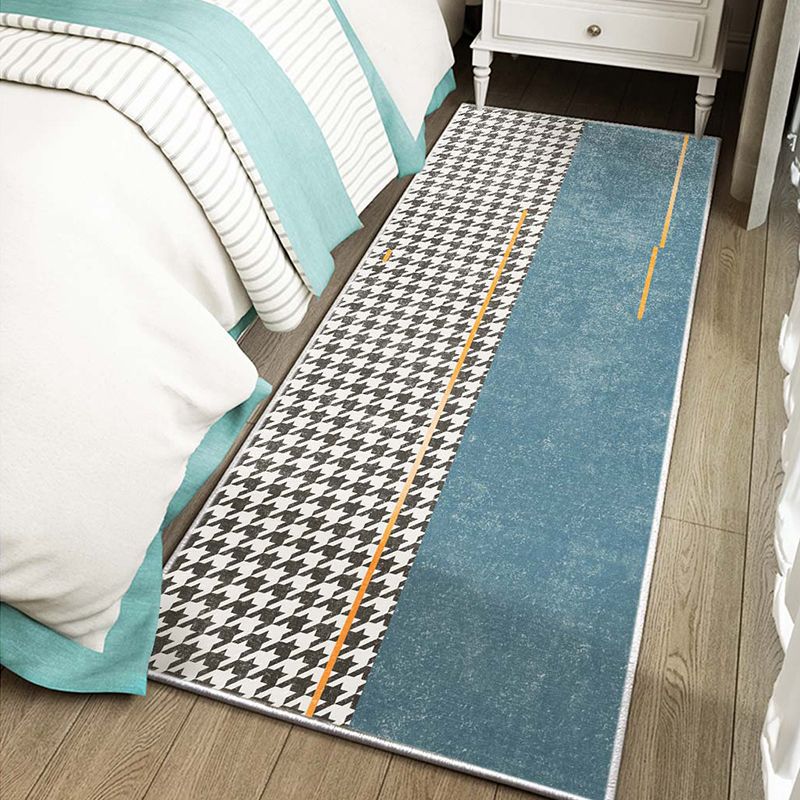 Grijs geometrisch patroon tapijt Modern polyester gebied Tapijt niet-slip ruggebied tapijt voor woonkamer