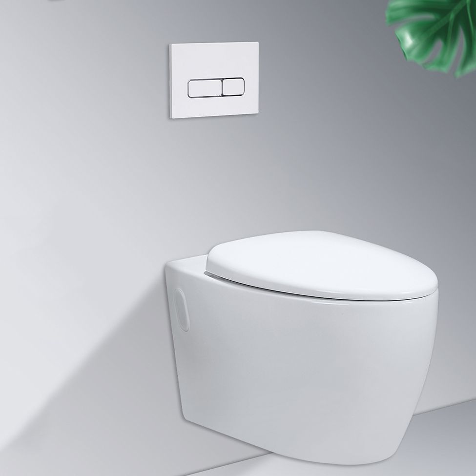 Contemporary Flush Toilet One Piece Wall Mount Porcelain Urine Toilet