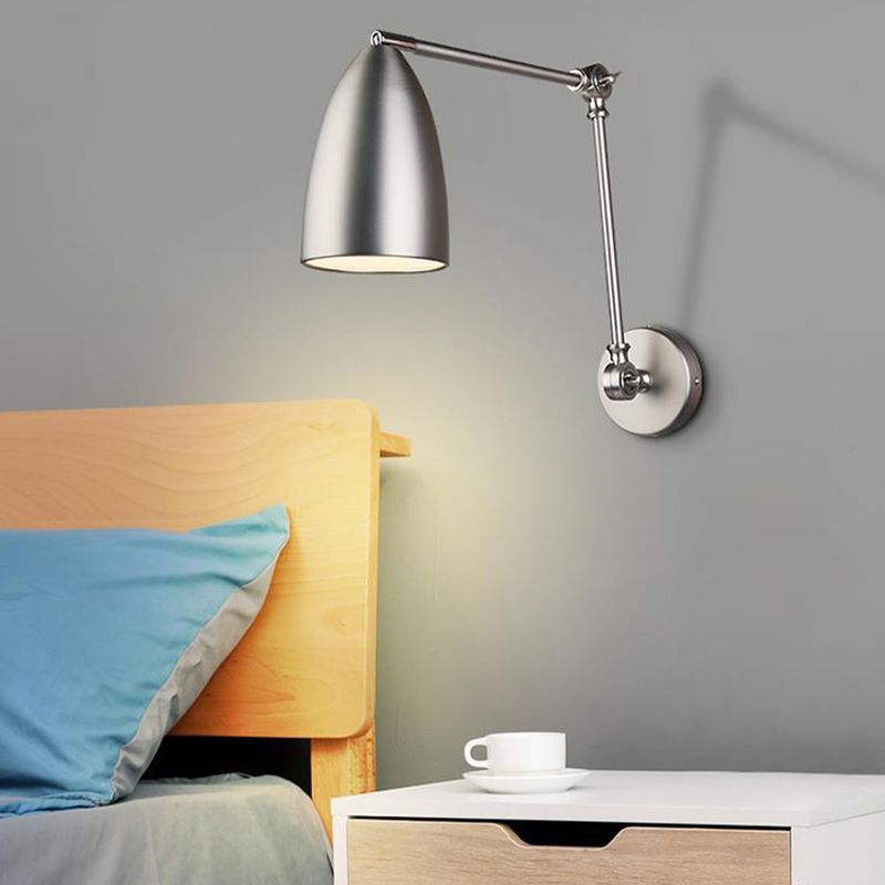 Metall mit einer Kopfwand Leuchte Armleuchte Verstellbares Wandlicht für Lounge -Wohnzimmer