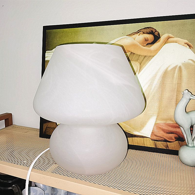 Champignon schaduw glas tafel licht modern 1 lamp nachtstandaardlamp voor slaapkamer
