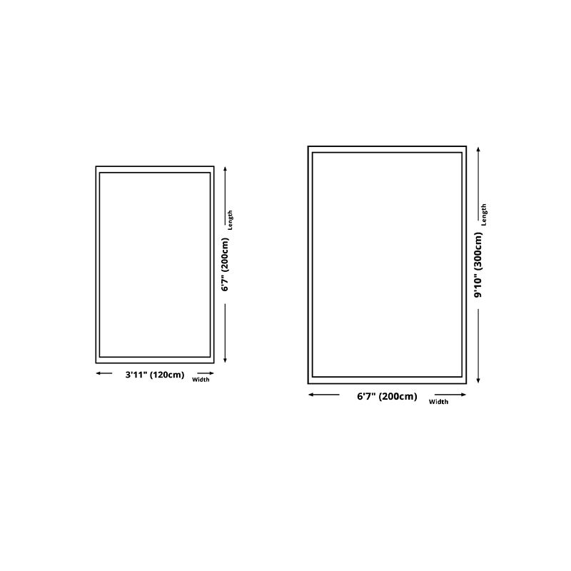 Light Brown Modern Rug Blending Color Piece Rug Washable Rug for Living Room