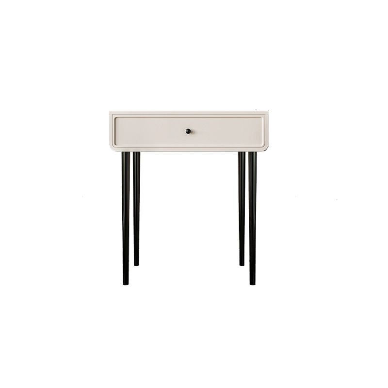 Contemporary White Solid Wood Table Makeup Vanity with Drawers