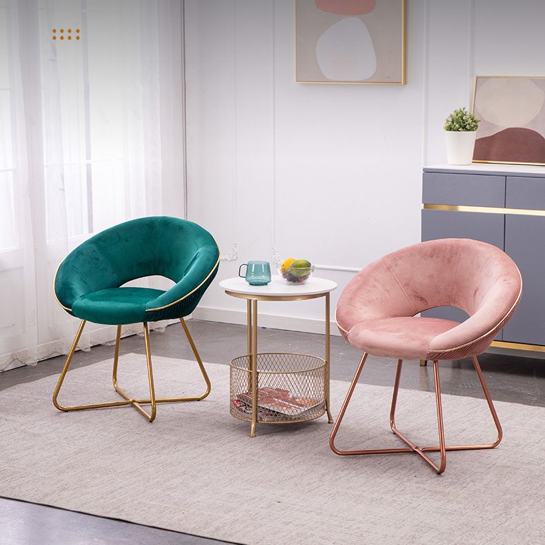 Minimalist Metal Kitchen Dining Side Chair Opening Back Dining Side Chair