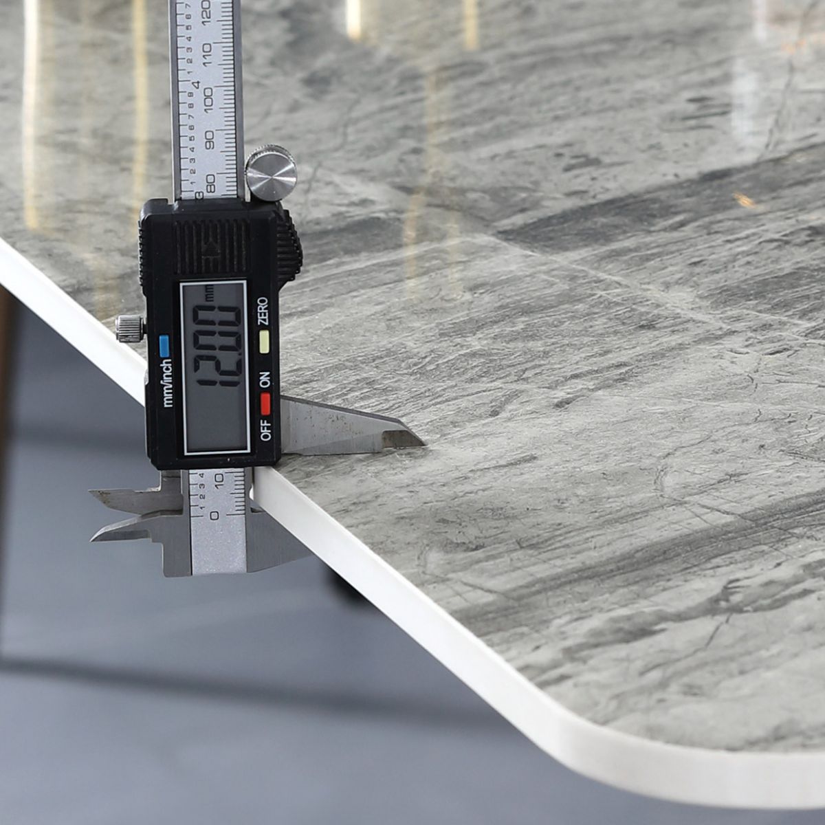 Modern Stone Dining Set 1/4/5/7 Pieces Rectangle Dining Table Set with Wingback Chairs