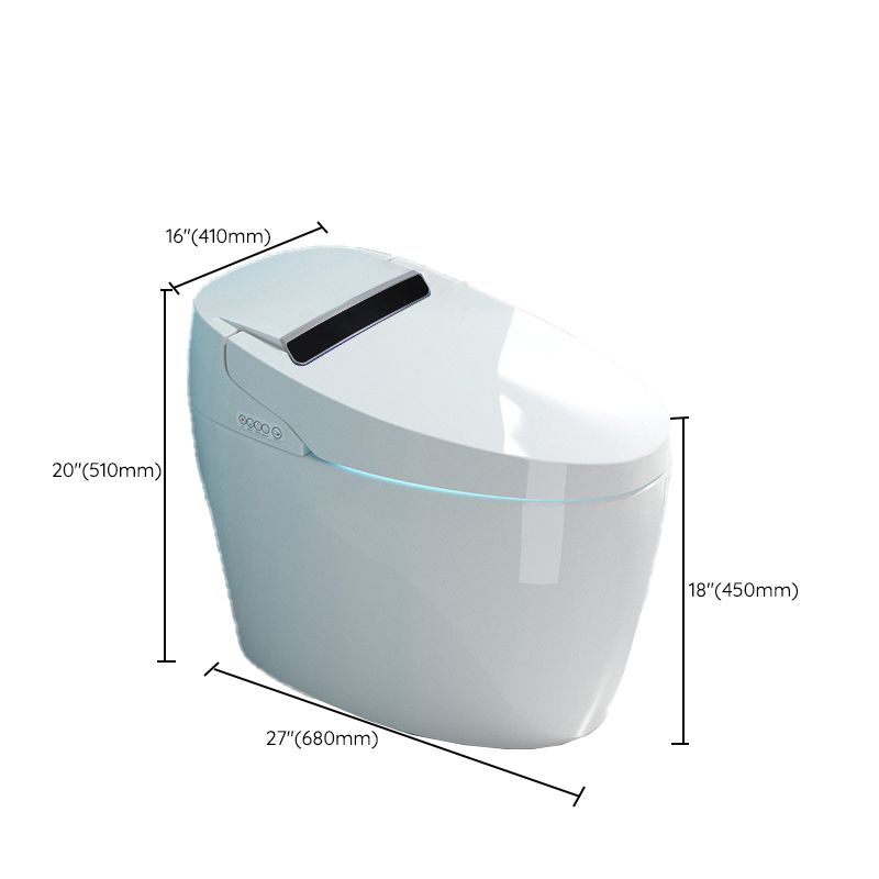 Contemporary Floor Mounted Flush Toilet Siphon Jet Ceramic Urine Toilet for Washroom