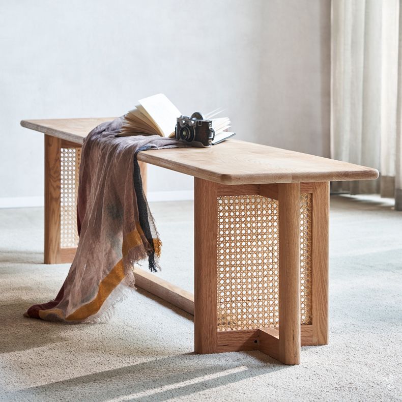 Modern 1/4 Pieces Dining Set Rectangle Ash Wood Dining Table for Dining Room