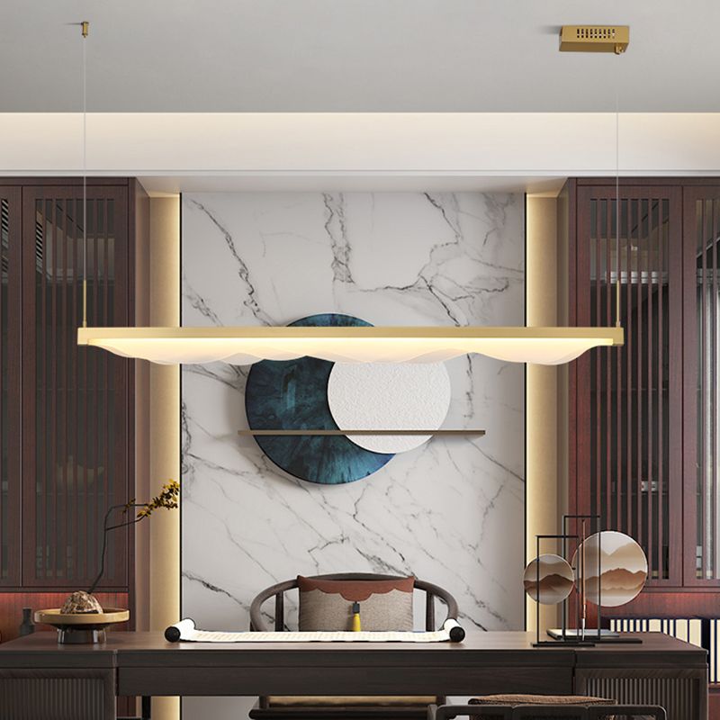 Estilo moderno lineal isla light light metal 1- luz colgante de la isla ligera