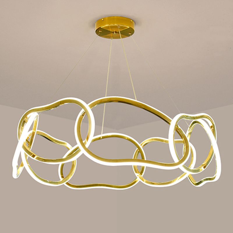 Contemporary Pendant Light Circle Cylinder Ceiling Light for Living Room
