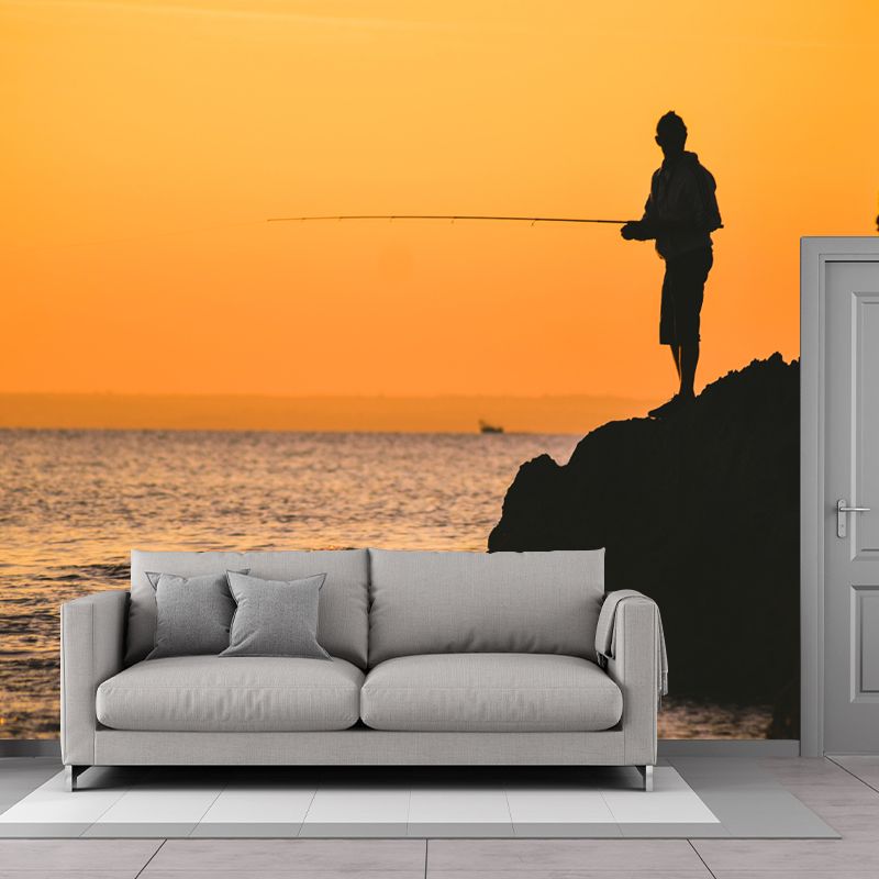 Photography Style Seascape Mural Wall Decor Environment Friendly for Living Room