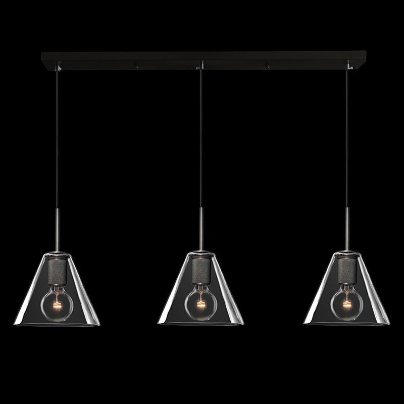 Luminaire pendentif ombré en verre