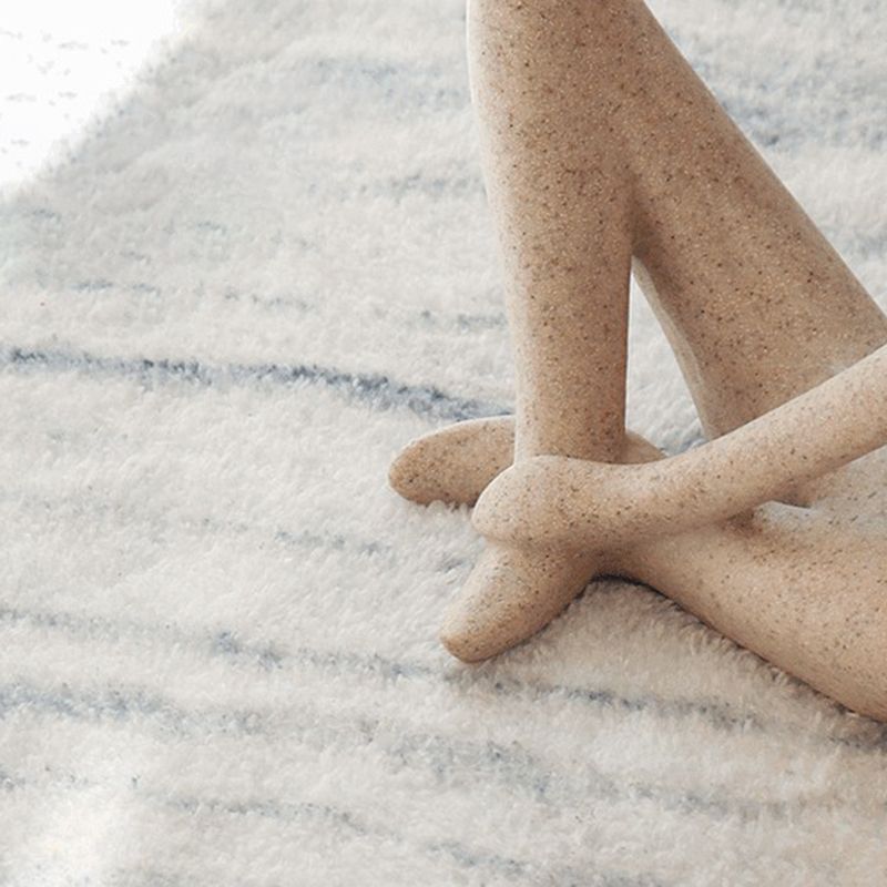 Alfombra moderna de la alfombra interior de la alfombra nórdica del panel de poliéster alfombra de área resistente a las manchas para sala de estar