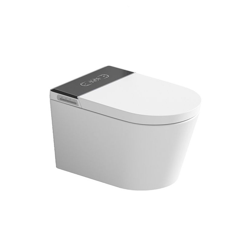 Elongated Wall Mounted Bidet Antimicrobial Smart Bidet with Heated Seat and Dryer