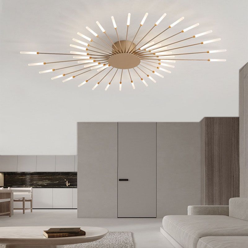 Simplicity Flush Mount Light Sputnik LED Ceiling Light Fixtures for Living Room