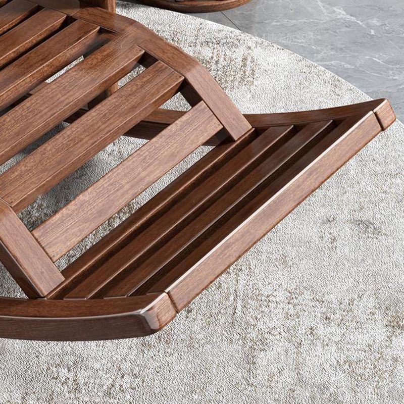 Mid Century Modern Sofa Rocking Chair Indoor Wooden Rocking Chair with Cushion