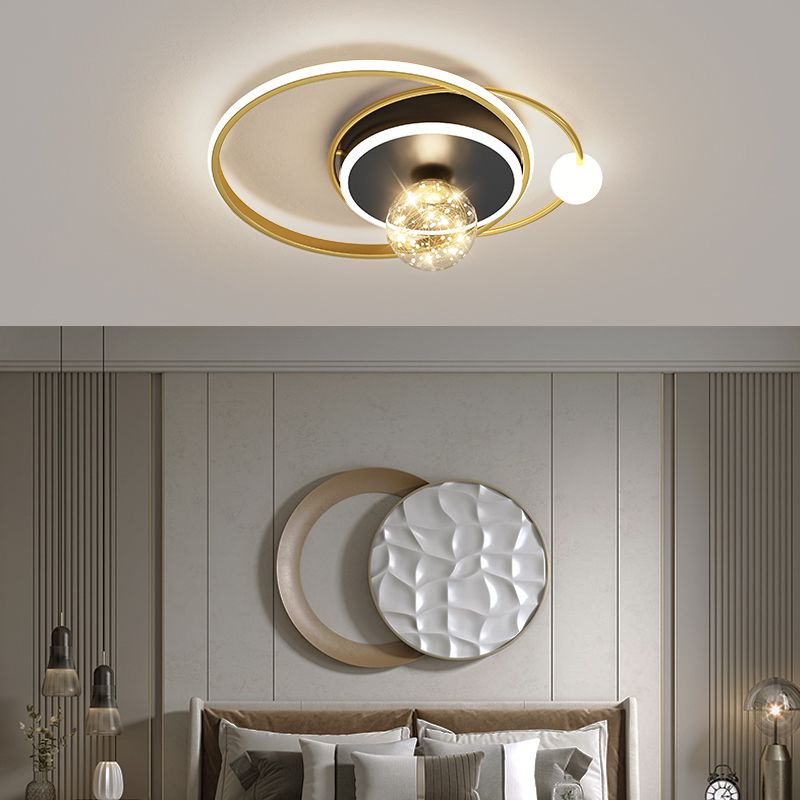 Gouden LED-plafondverlichtingsarmaturen Moderne inbouwplafondarmatuur voor woonkamer