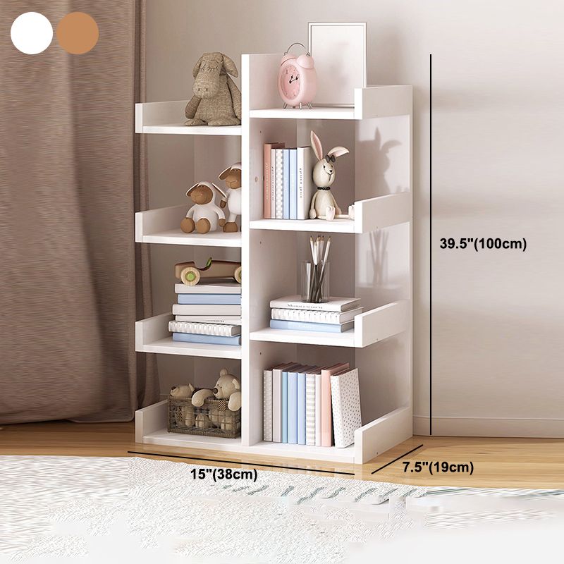 Scandinavian Manufactured Wood Etagere Bookshelf Vertical Open Bookcase for Home