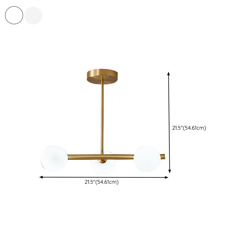 Glass Globe Island Lighting Modern Multiple-Light Island Pendant Lights