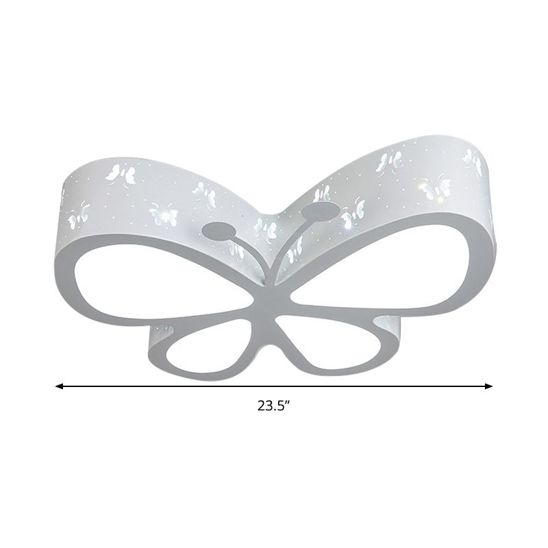 Kleuterschool Geëtst Vlinder Plafond Mount Licht Metaal Cartoon LED Flush Light Fixture