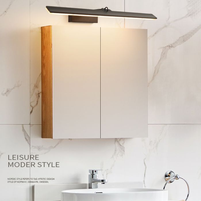 Modern Minimalist Style Ultra-thin Vanity Wall Light Fixtures Aluminum Wall Mounted Vanity Lights for Bathroom