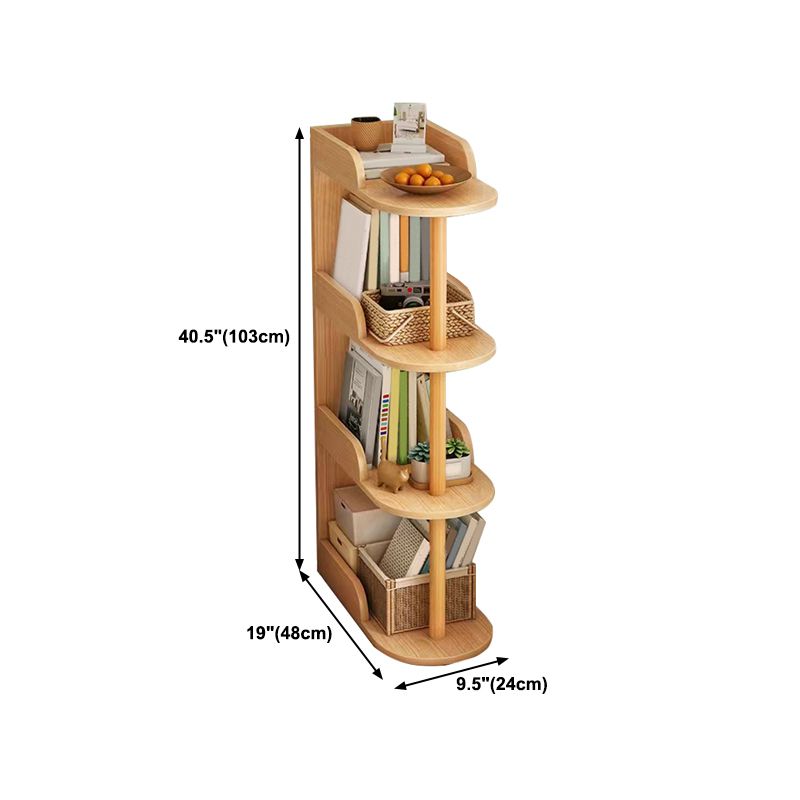 Scandinavian Bookshelf Engineered Wood Shelf Bookcase for Office