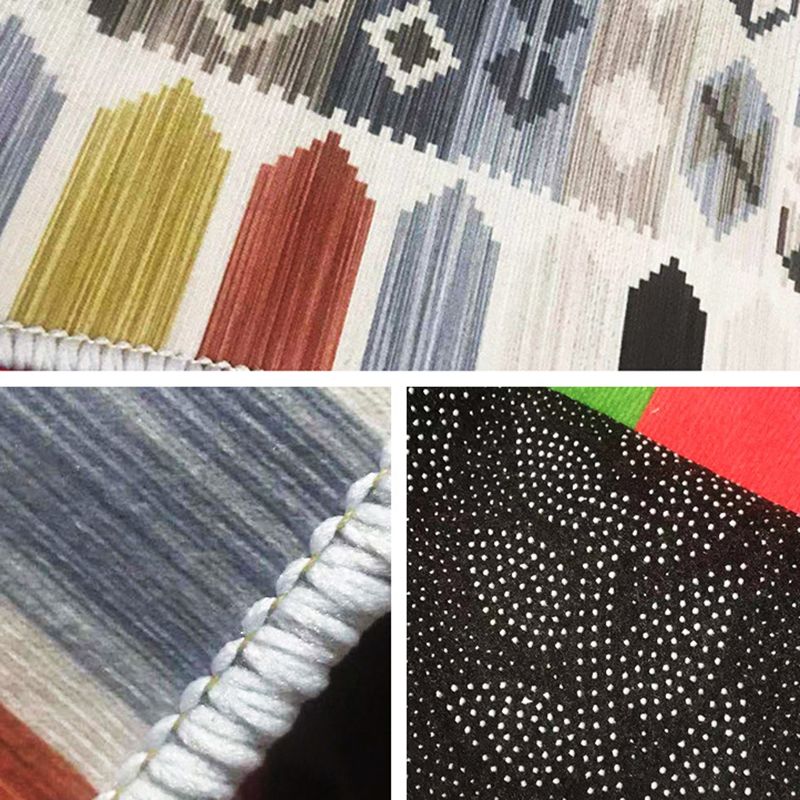 Trendy Marble Print Rug Modern Abstract Indoor Carpet Polyester Washable Carpet for Living Room