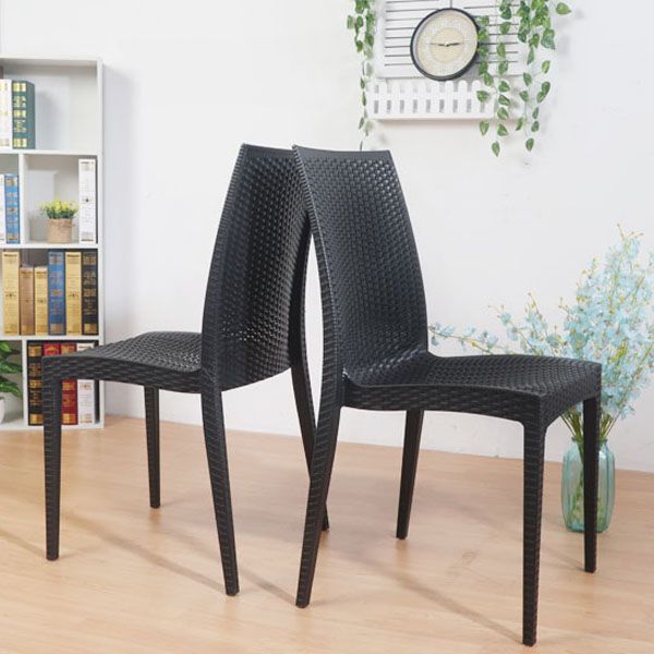 Eigentijdse stijl plastic eetstoelen eetstoelen zonder een zijstoel voor keuken (set van 4)
