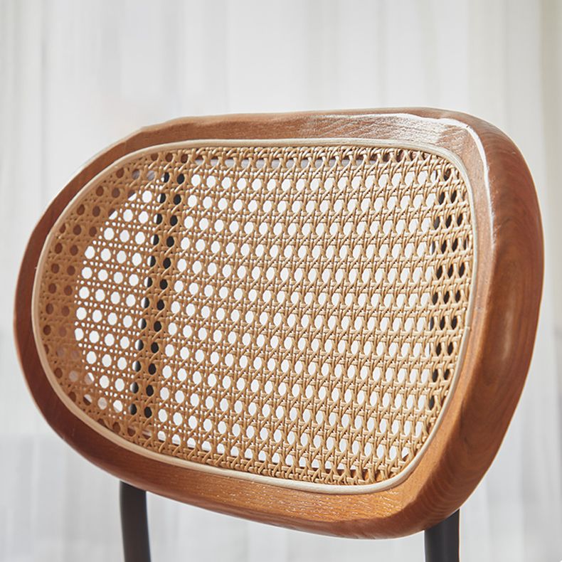 La imitación de cuero del diseño industrial que cena las sillas abre la silla lateral trasera