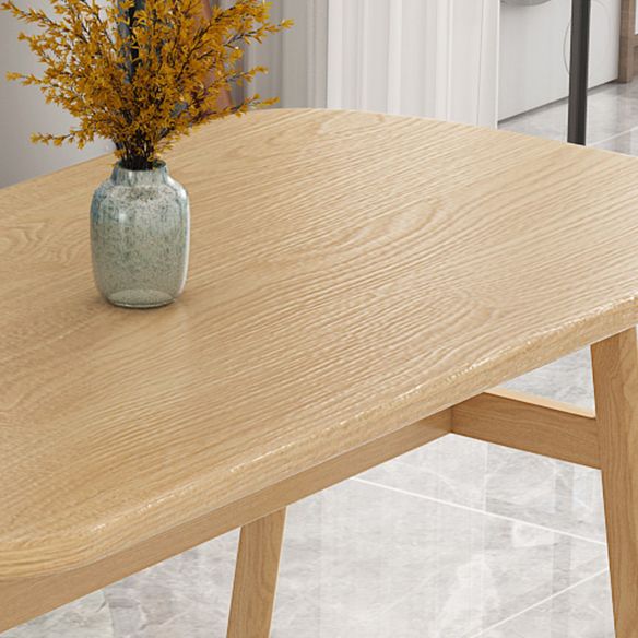 Minimalist Traditional Height Wood Dining Table Rectangle Dining Room Set For Home