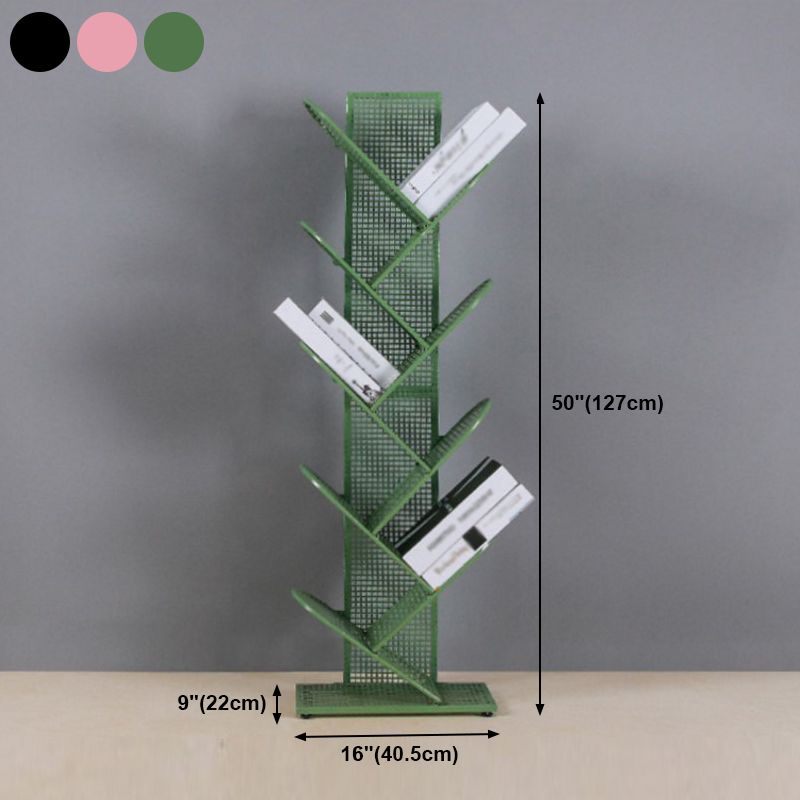 Metal Geometric Bookcase Industrial Book Shelf for Home Office