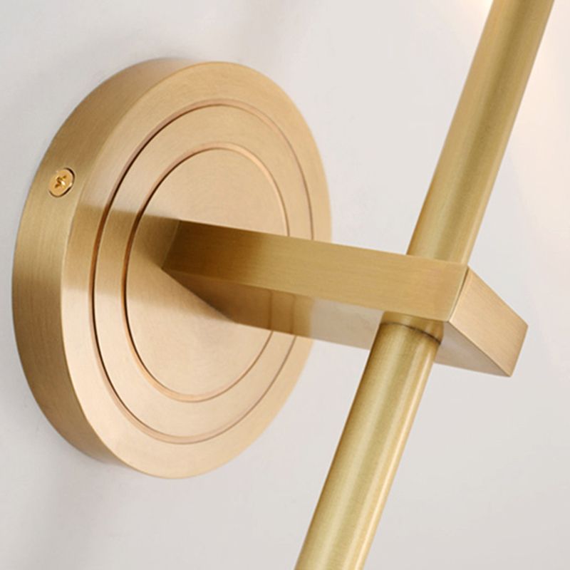 Bola de luz montada en la pared de 1 luz estilo moderno K9 Crystal Spline Lighture Light