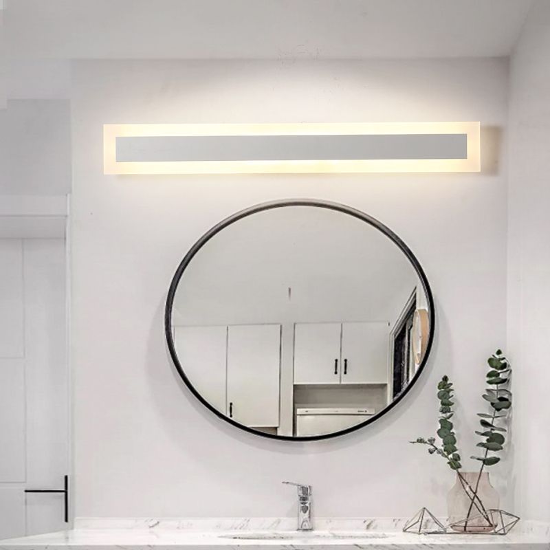 1 Light Linear Vanity Wall Lights Modern Style Wood Vanity Wall Sconce