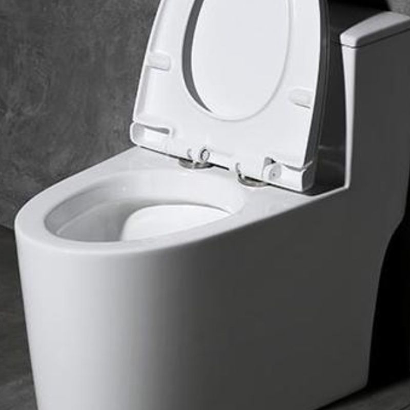 Contemporary White Flush Toilet Ceramic Urine Toilet with Seat for Bathroom