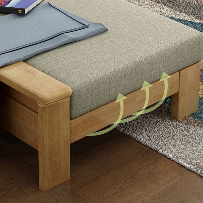 Craftsman Recessed Arm Sofa with Pillows 33.46" for Living Room