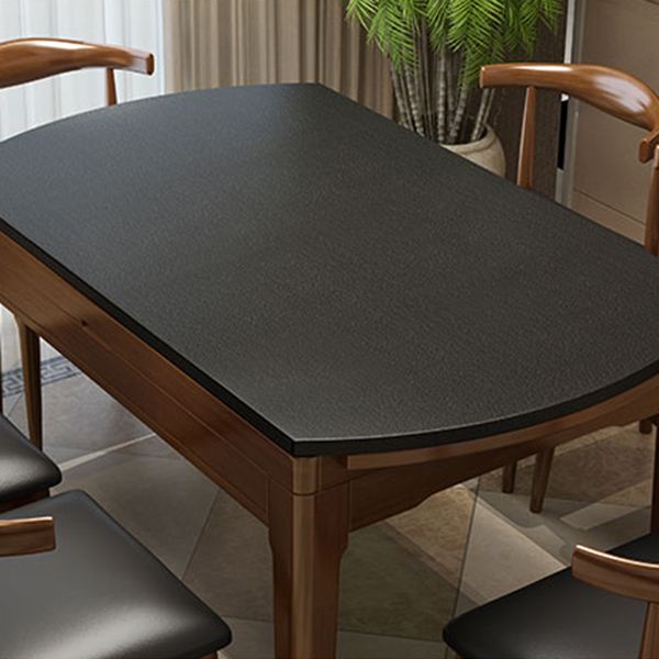 Kitchen Contemporary Dinner Table 4 Legs Extendable Dining Table