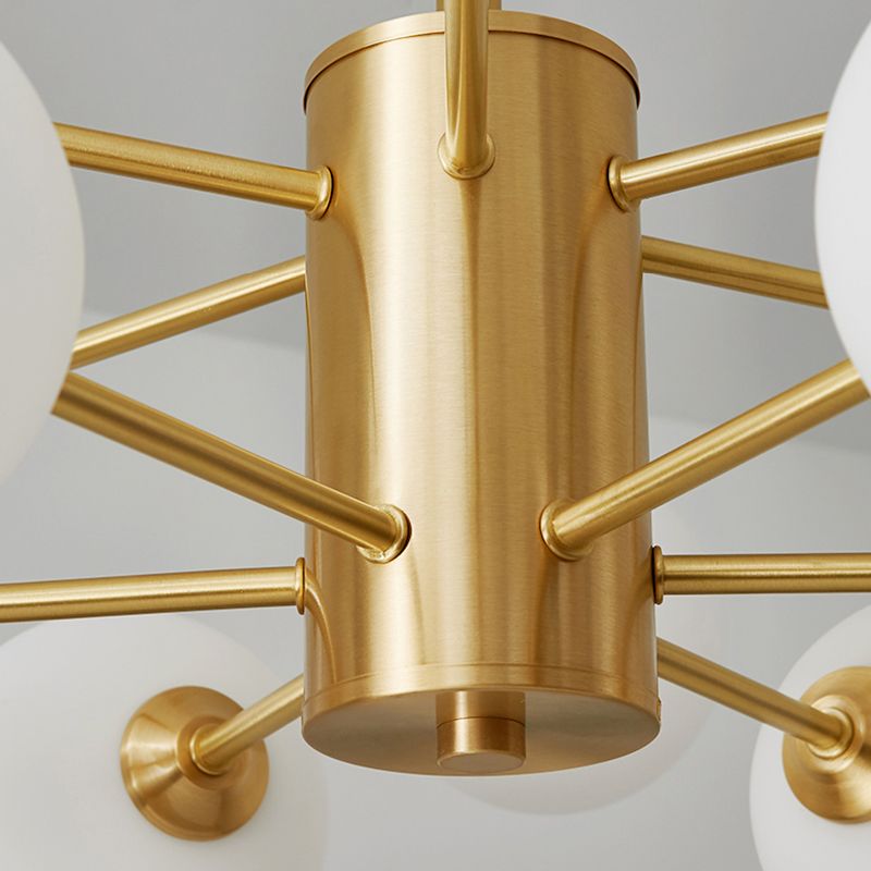 Metal Chandelier Light Fixtures Multi-Head Suspension Pendant Lamps for Living Room