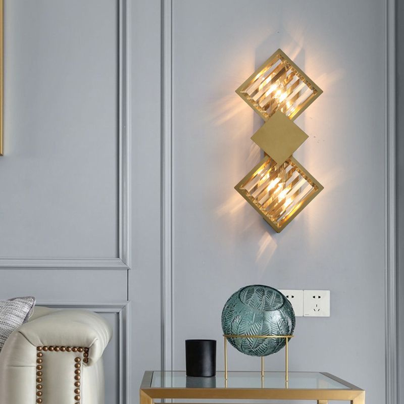 Unique Shape Wall Lighting Fixtures Modern 2 Lights Wall Light Sconces for Bedroom