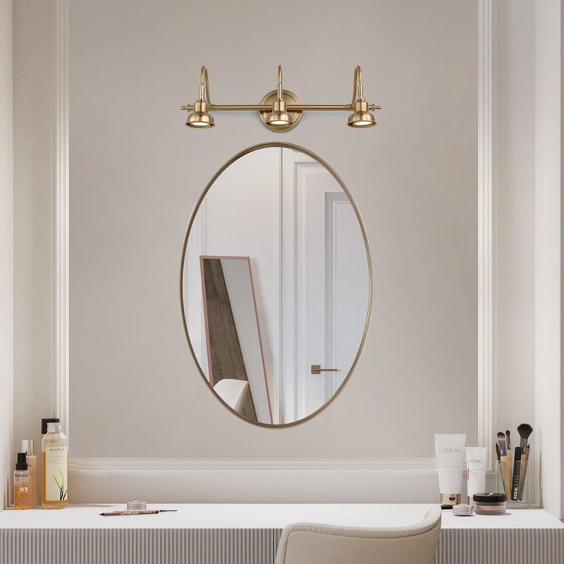 Modern Bell Wall Light Fixture Metal Sconce Lighting in Gold