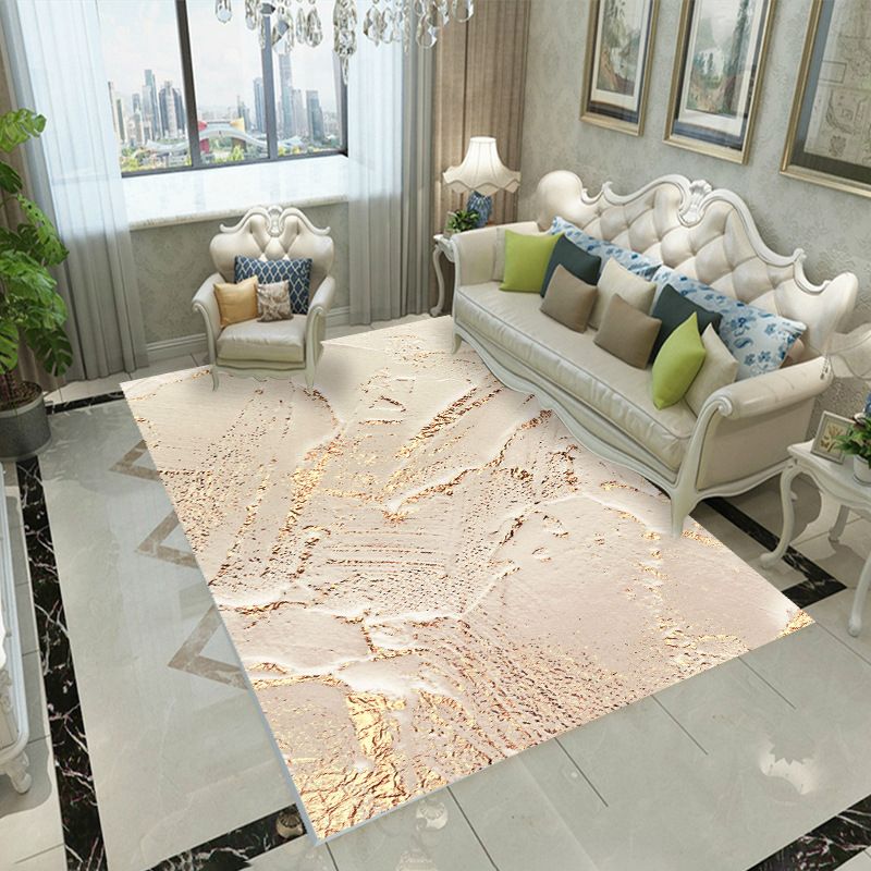 Artistic Abstract Pattern Carpet Fancy Indoor Rug Polyester Non-Slip Area Rug for Living Room