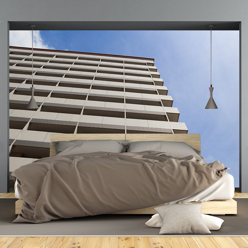 Contemporary Building Mural Wallpaper Waterproofing Wall Covering for Sitting Room