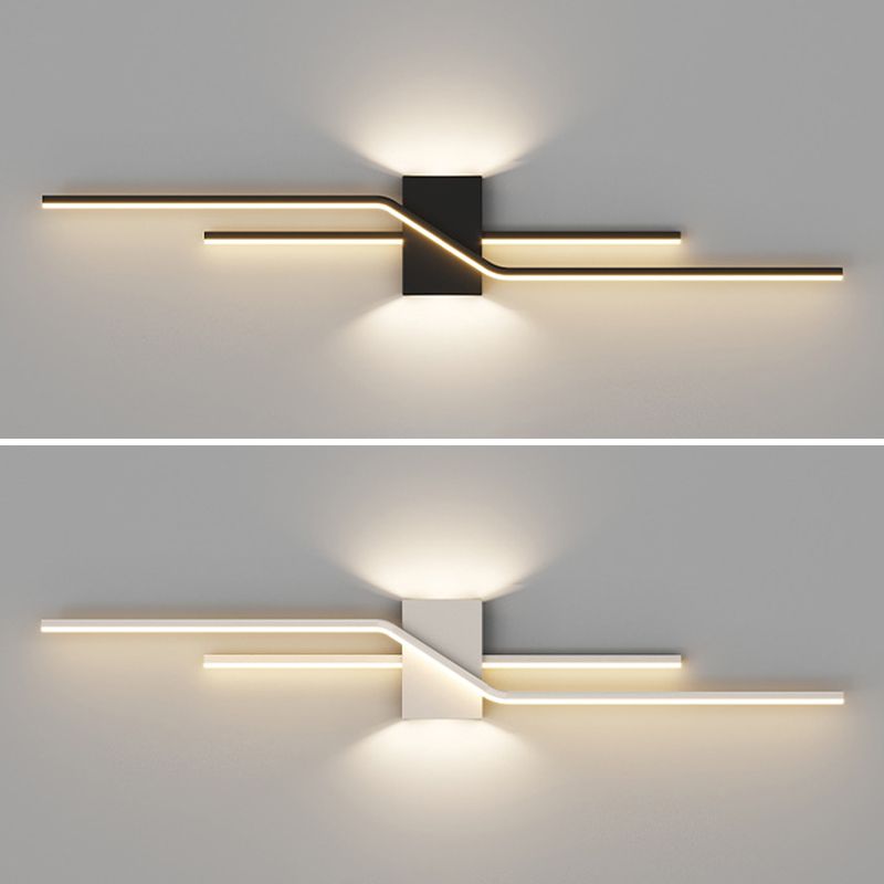 Minimalism Wall Light Fixtures Linear LED Indoor Wall Sconce Lighting for Living Room