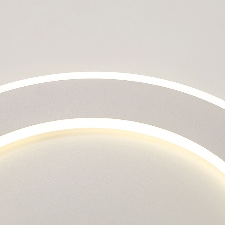 LED Ceiling Light White Round Ceiling Mount Light with Acrylic Shade for Bedroom