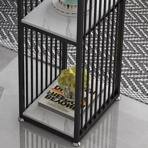 1/2/3 Pieces Bar Table Set Modern Rectangle Sintered Stone Bar Table with Low Back Stools