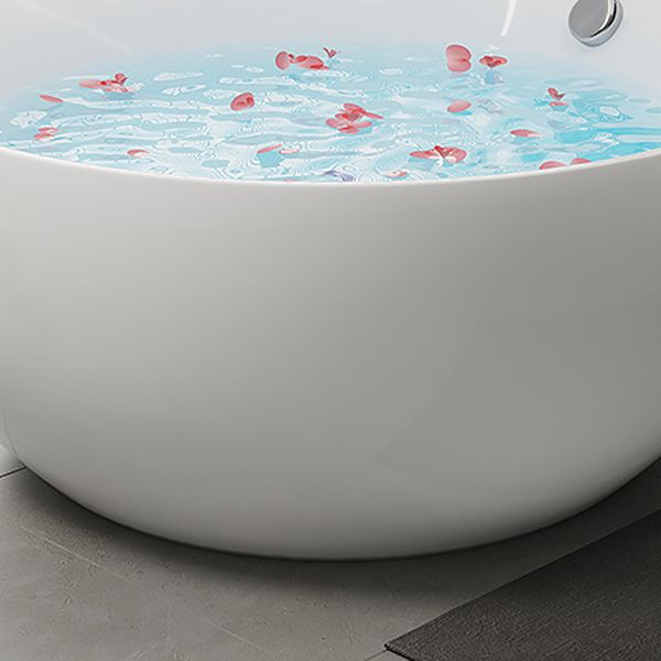 Antique Finish Round Soaking Bath Stand Alone Modern Bath Tub