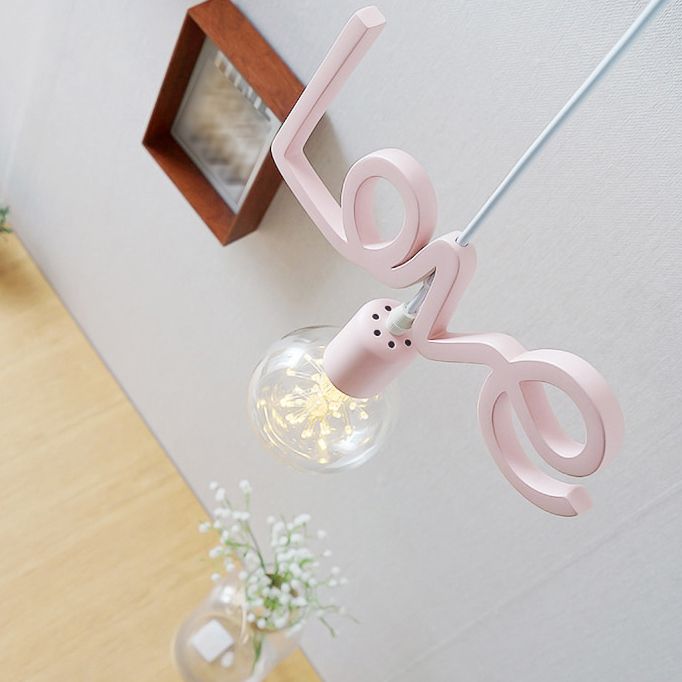 Luminaire de pendentif en métal nordique 1 mini-lumière de plafond suspendu pour porche