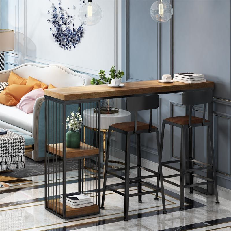 Recangle industriel Table à manger du bar intérieur